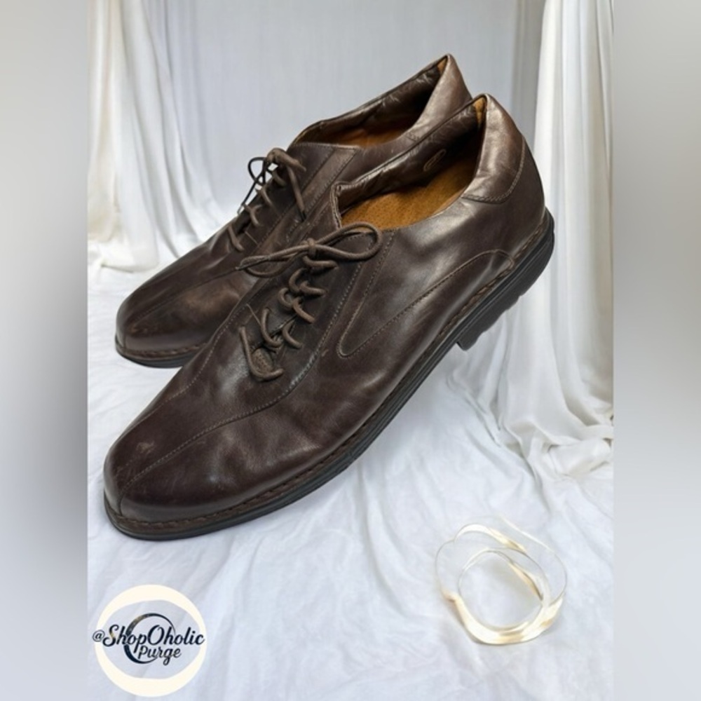 Rockport Brown Leather Oxfords Men’s Size 16